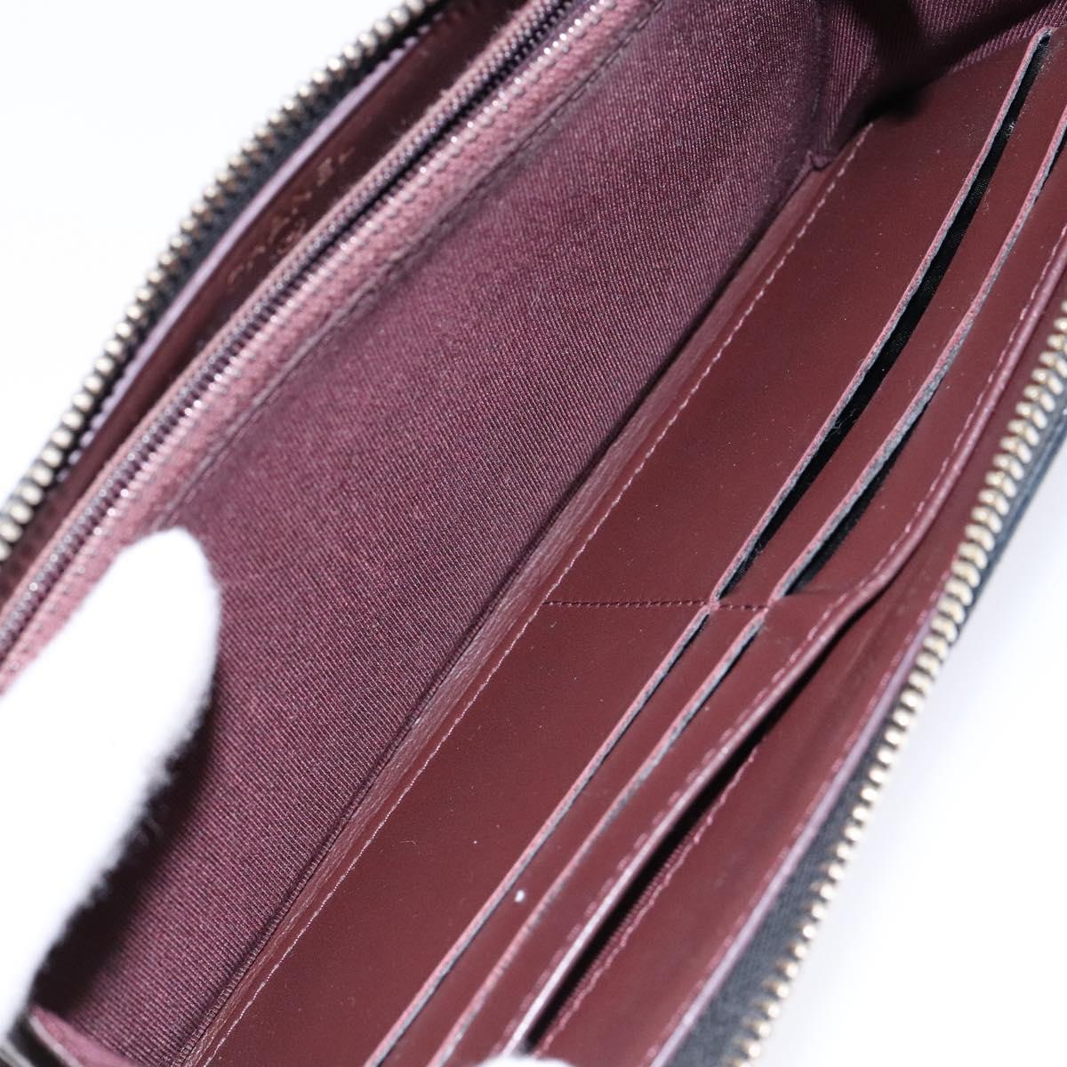 Long Wallet Caviar Skin Black Gold CC