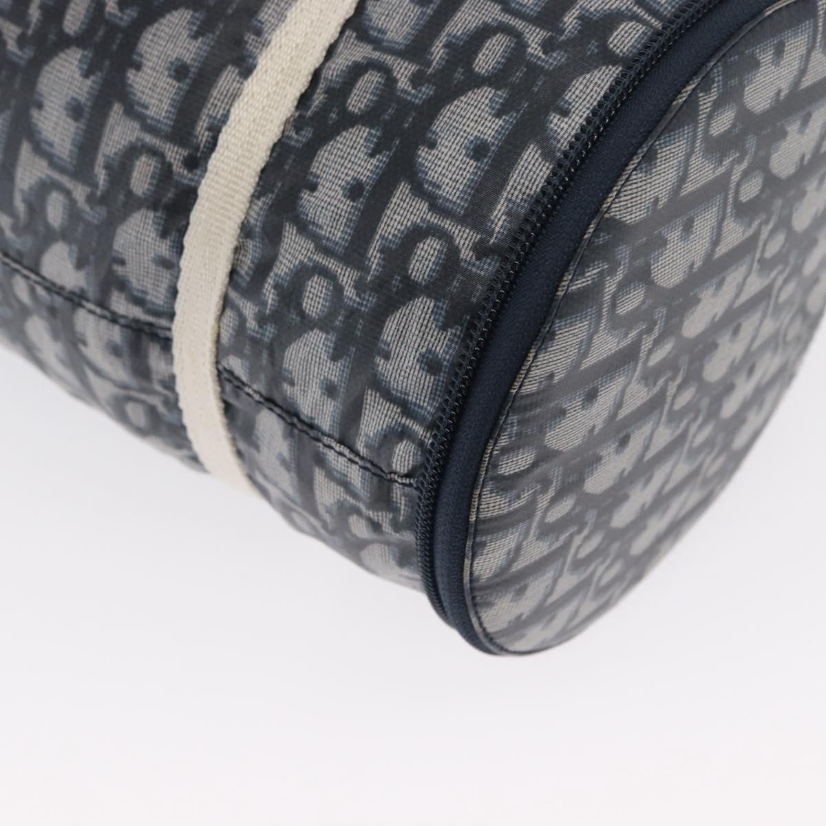 Trotter Canvas Hand Bag Navy Silver