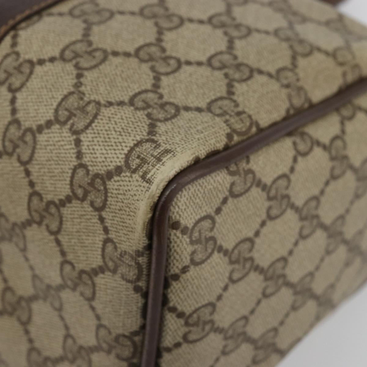GG Supreme Web Sherry Line Hand Bag PVC Beige Gold