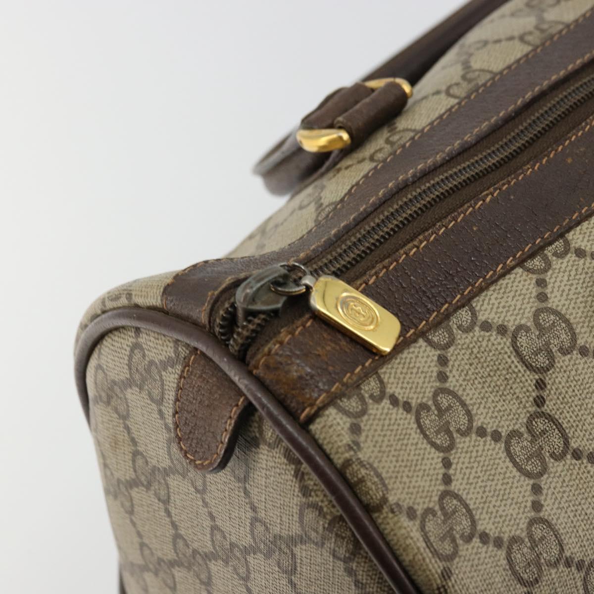 GG Supreme Web Sherry Line Hand Bag PVC Beige Gold