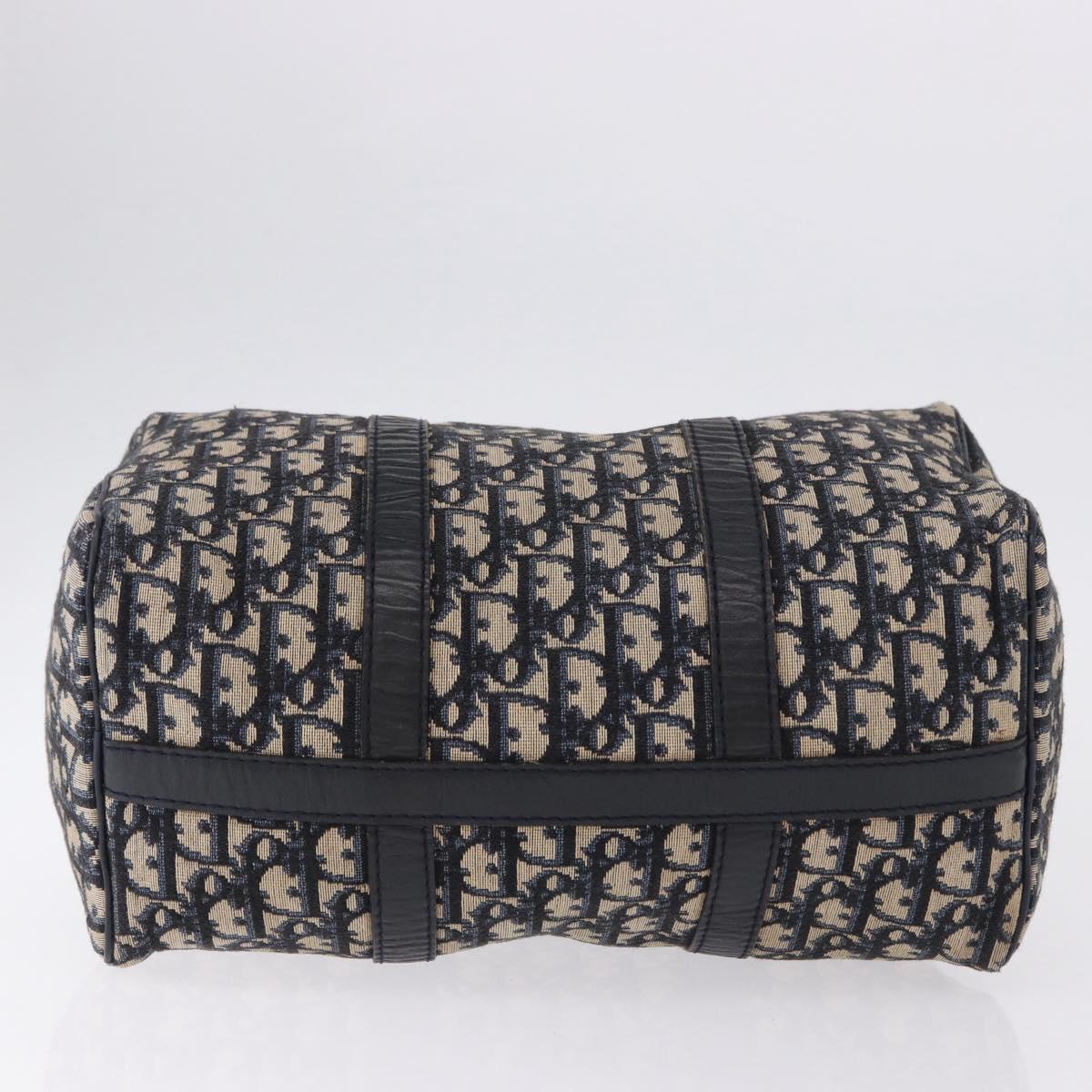 Trotter Canvas Boston Bag Navy Silver
