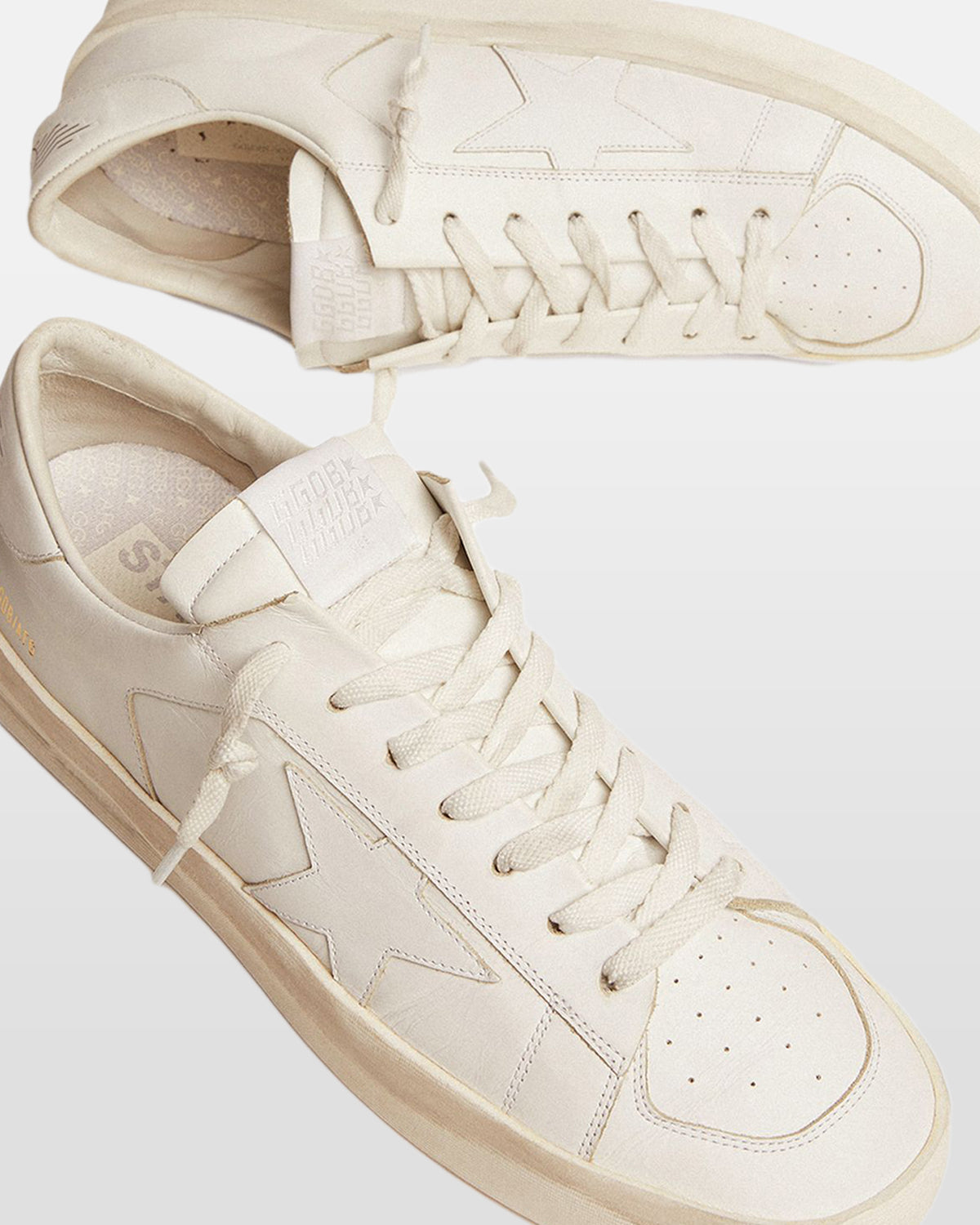 Stardan White Leather