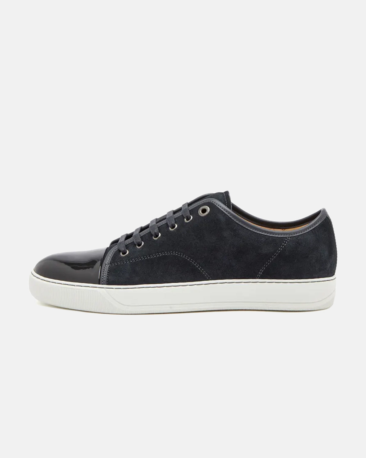 DBB1 Elephant Gray Suede Patent Cap Toe