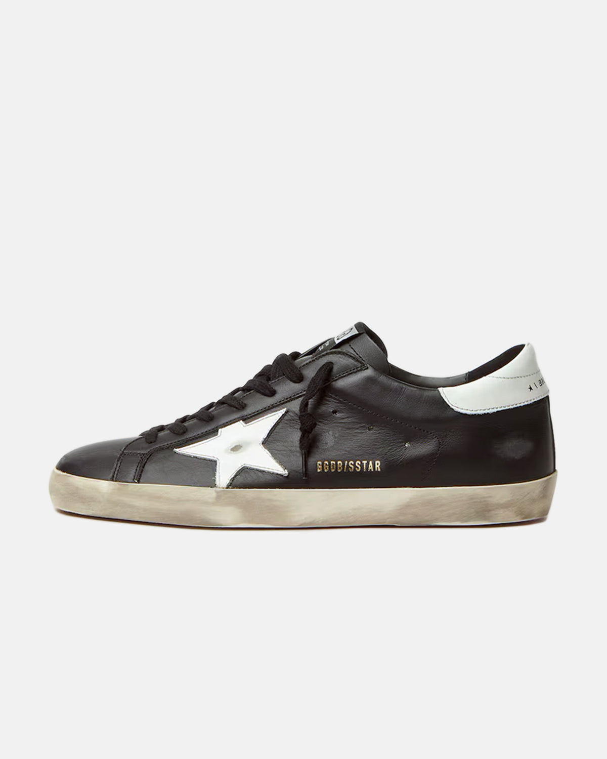 Super-Star Black White Leather
