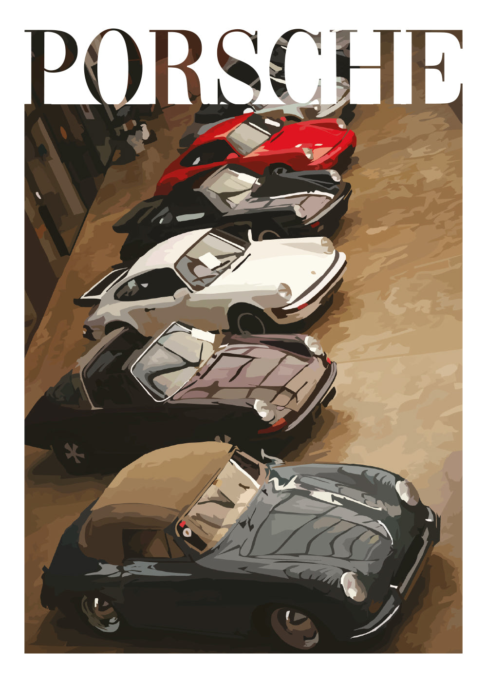 "Old Money Porsche No.6" Poster