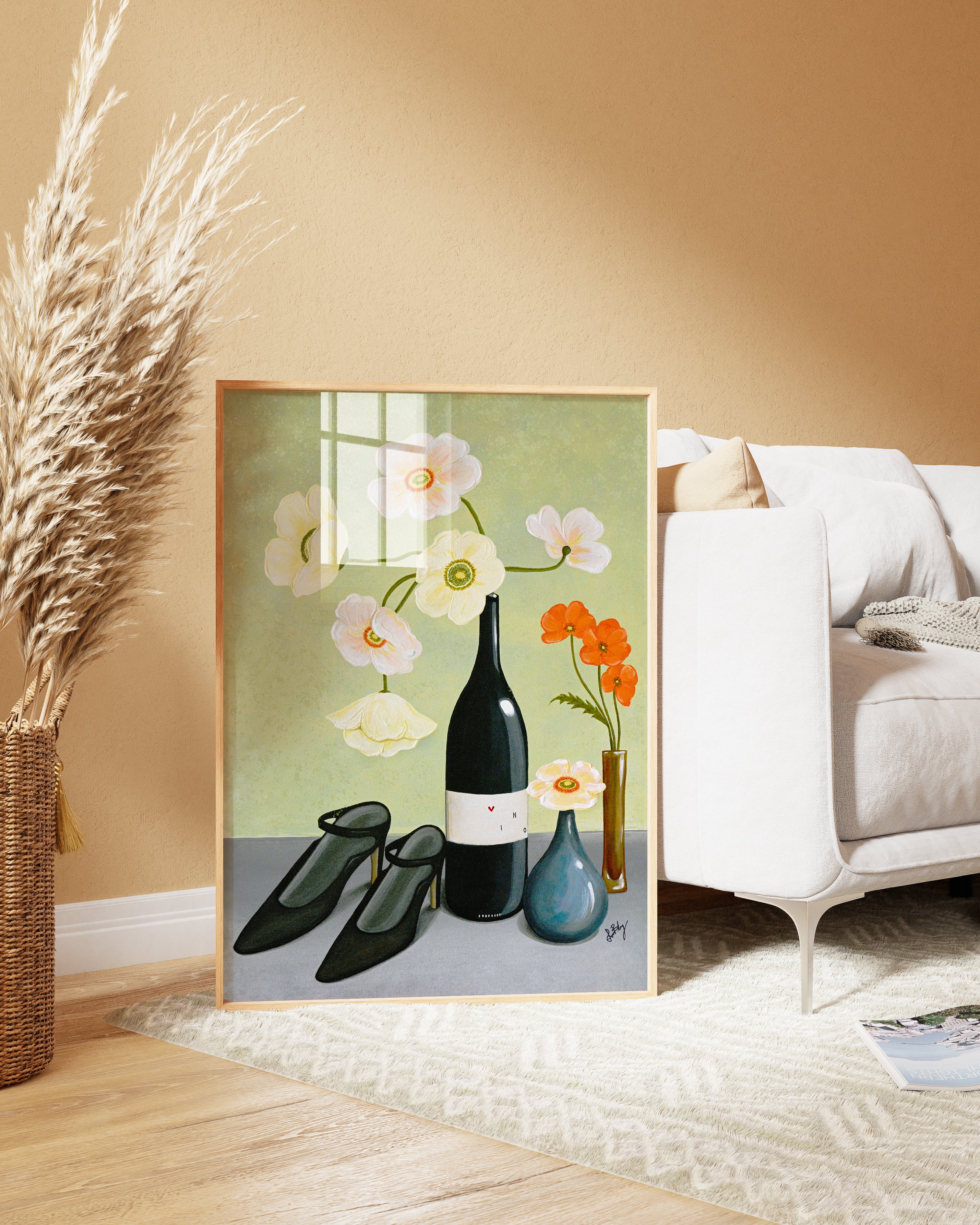 "Vino Vallmo Left" Poster