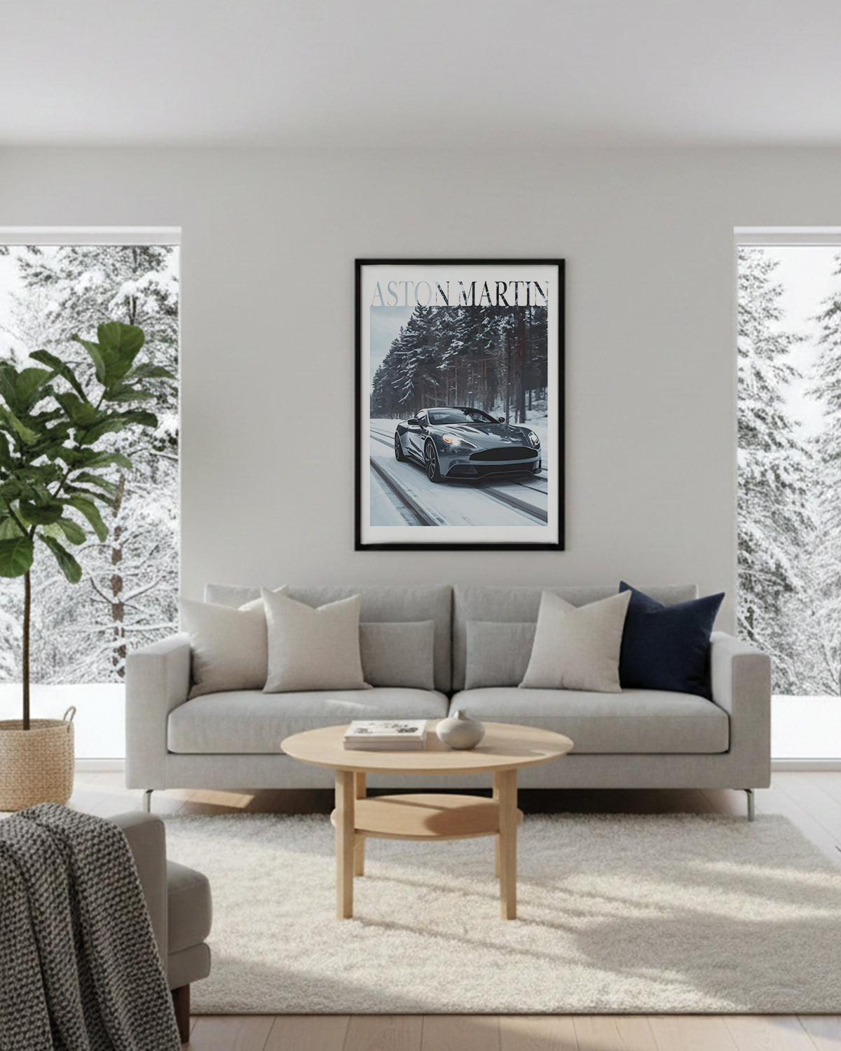 "Winter Aston Martin No.1" Poster