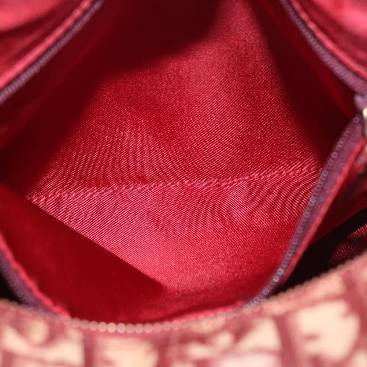 Trotter Canvas Hand Bag PVC Red Gold