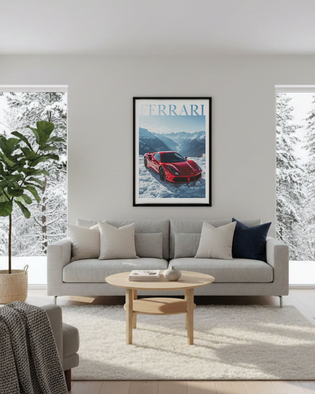 "Winter Ferrari No.3" Poster