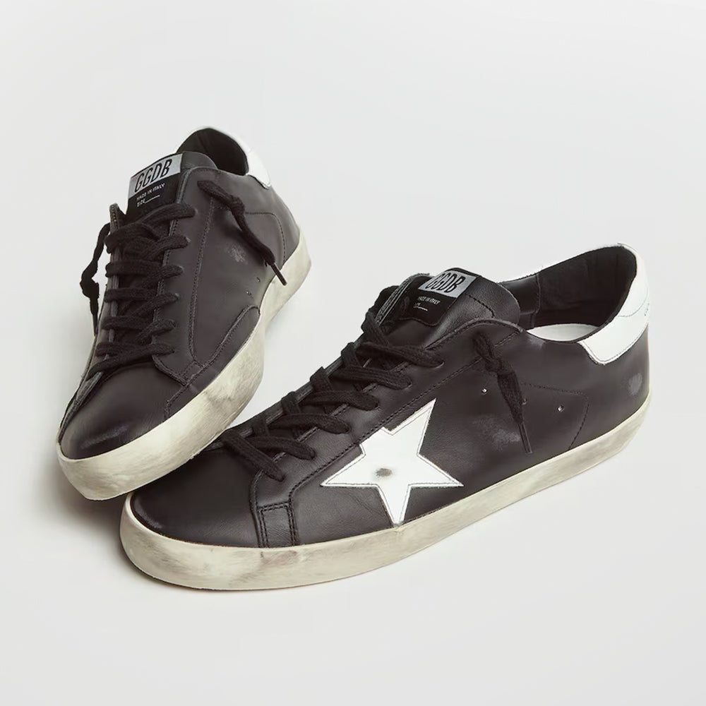 Handla Golden Goose Super-Star Black White Leather online | Smidigt och enkelt på nätet - Merchsweden |