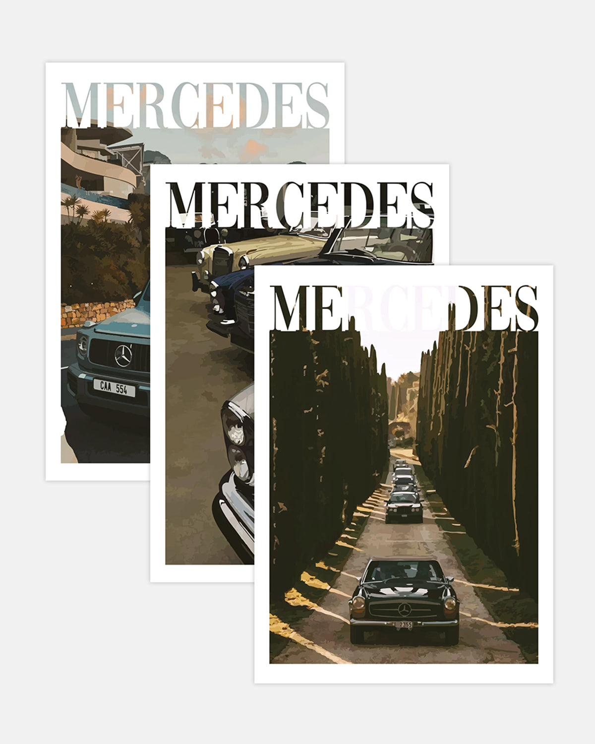 "Mercedes collection" Poster Bundle