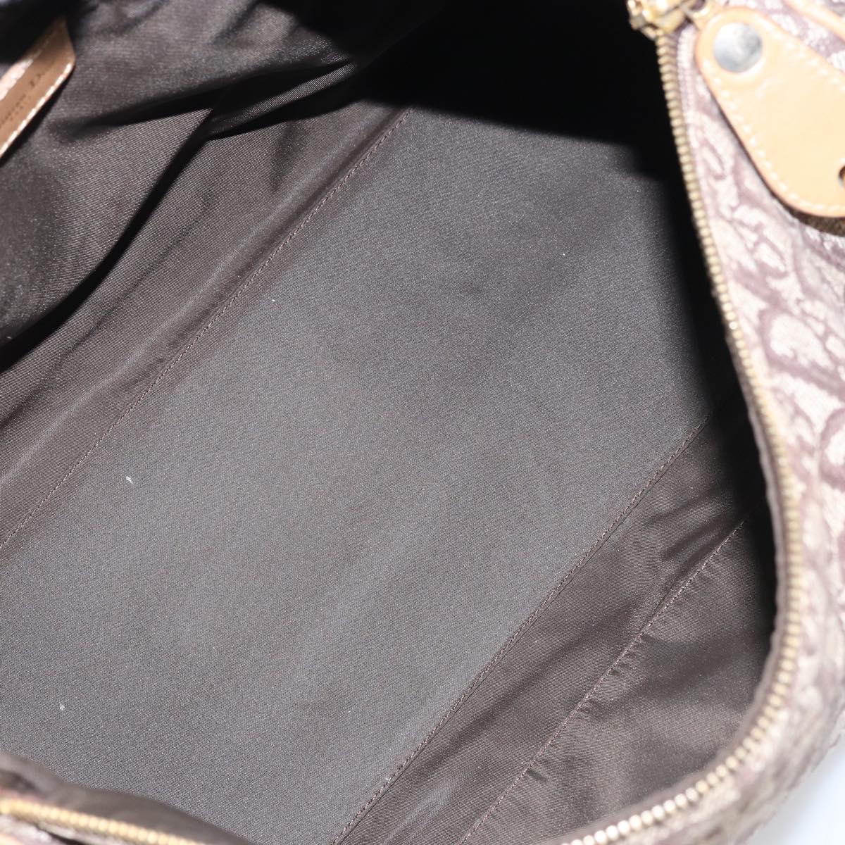 Trotter Canvas Boston Bag Brown Gold