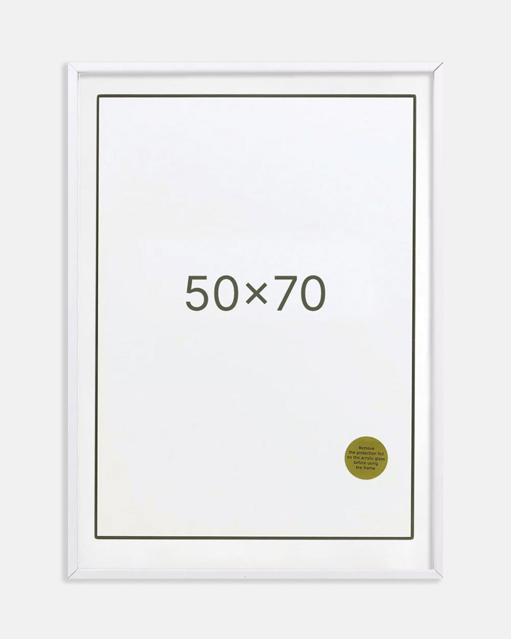 White wooden frame