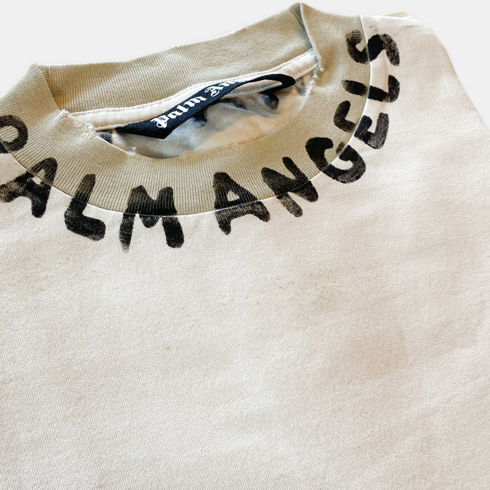 Handla Palm Angels Neck logo tee online | Smidigt och enkelt på nätet - Merchsweden |