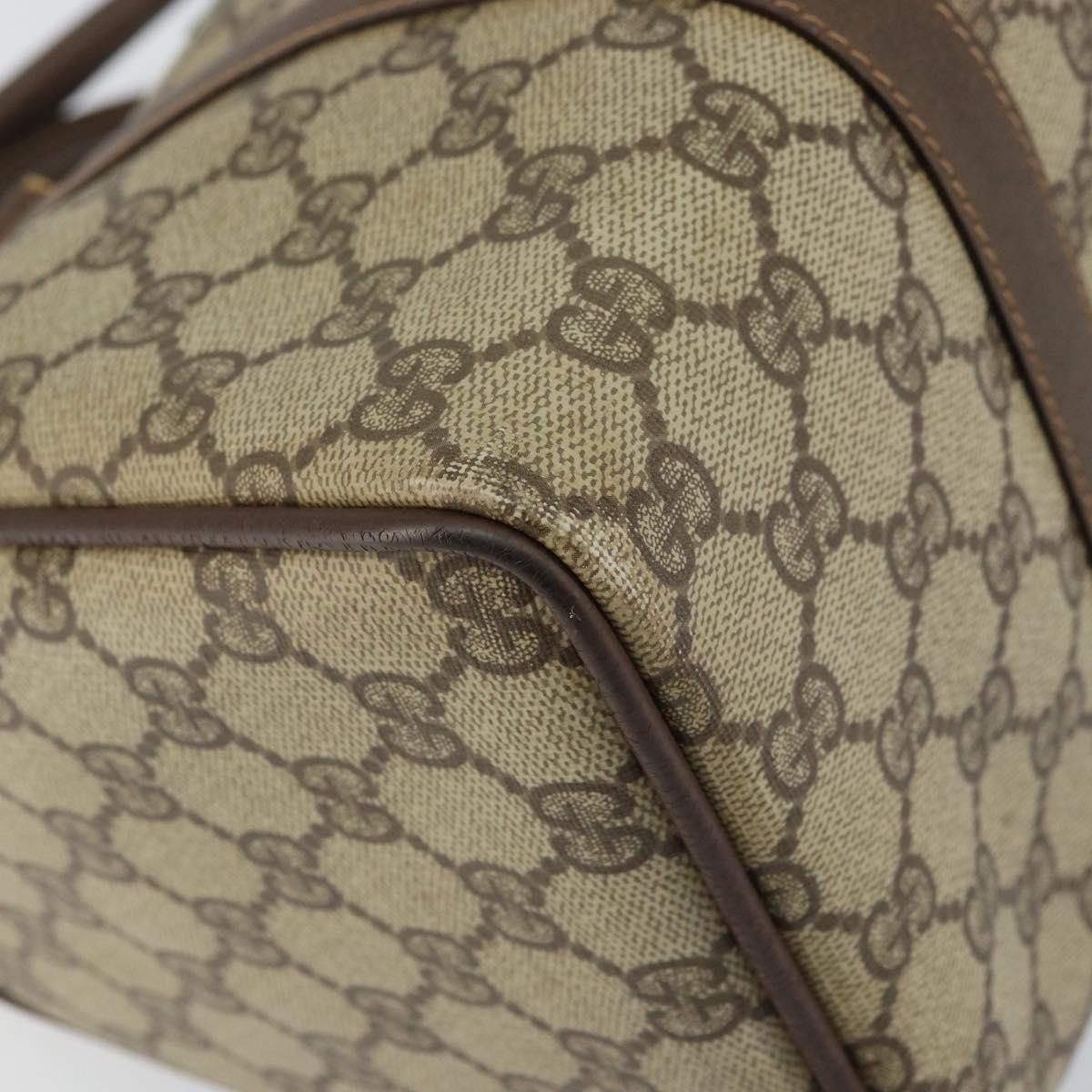 GG Supreme Web Sherry Line Boston Bag PVC Beige Gold