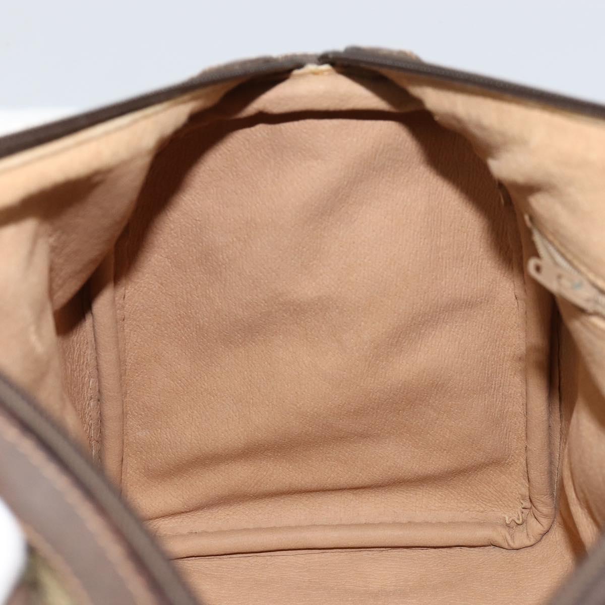 GG Supreme Web Sherry Line Boston Bag PVC Beige Gold