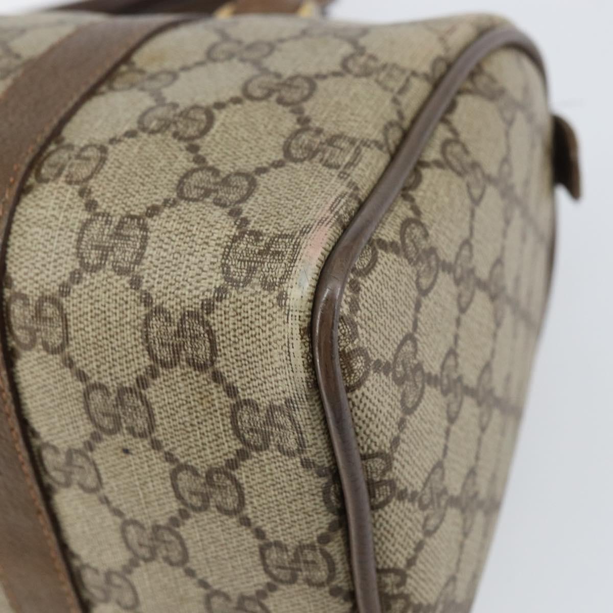 GG Supreme Sherry Line Hand Bag PVC Beige Gold