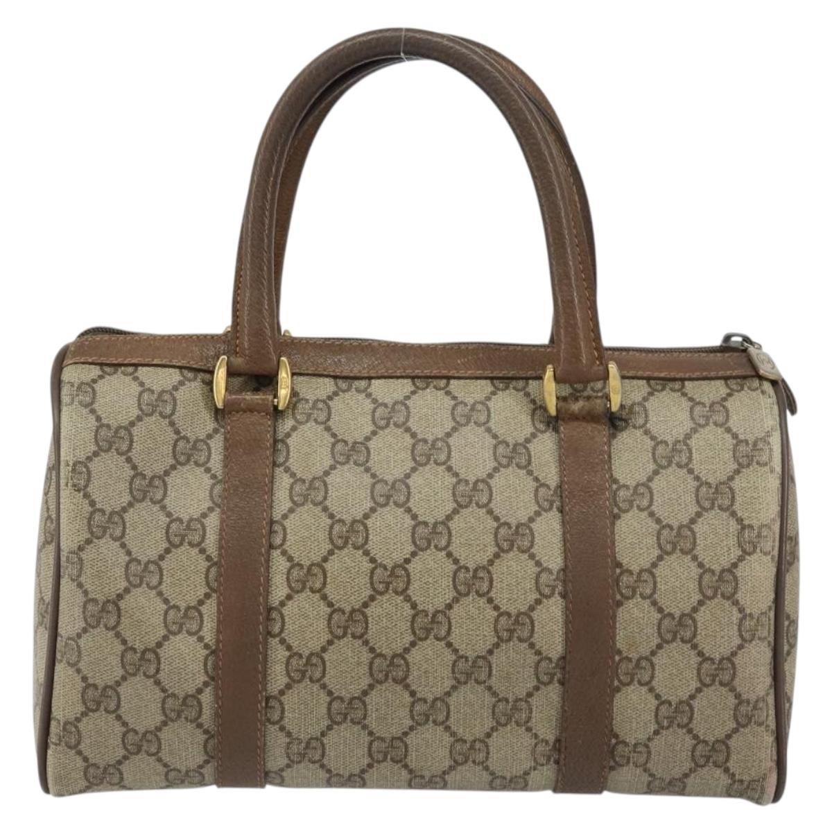 GG Supreme Sherry Line Hand Bag PVC Beige Gold