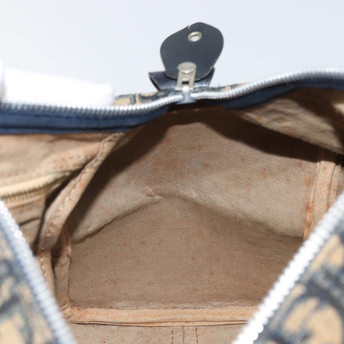 Trotter Canvas Hand Bag Navy Silver