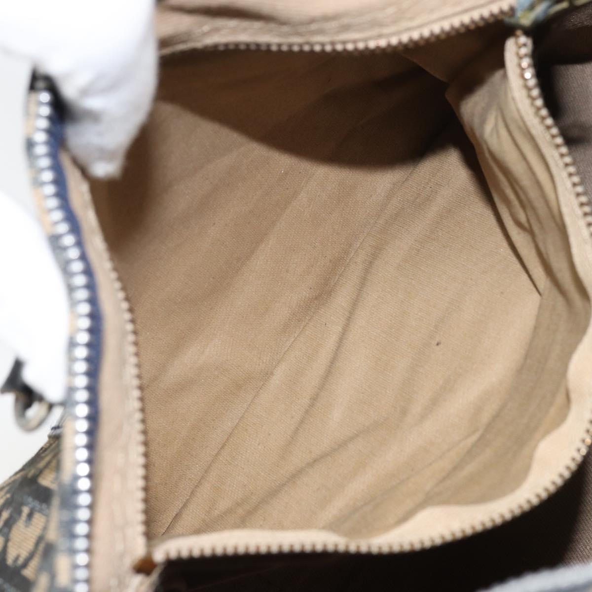 Trotter Canvas Hand Bag Navy Silver