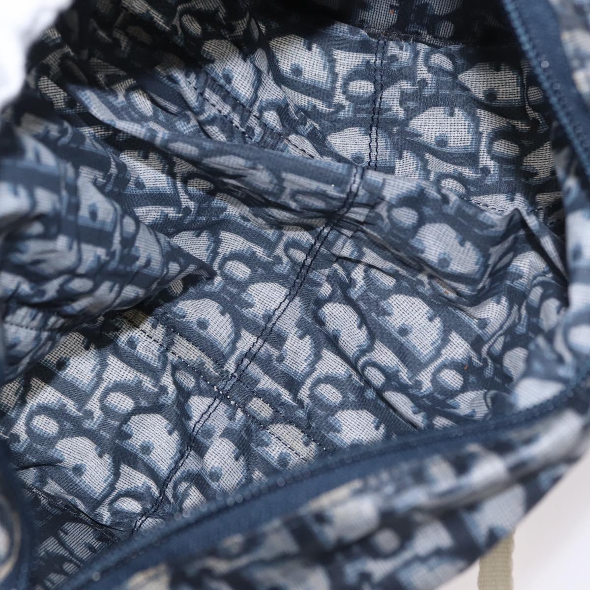 Trotter Canvas Hand Bag Navy Silver