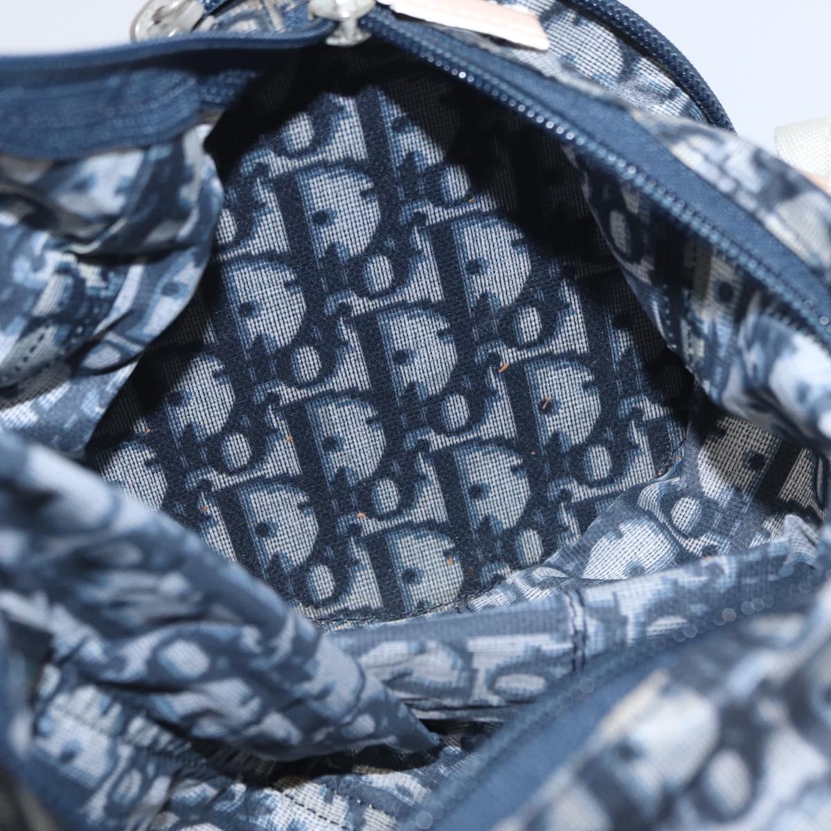 Trotter Canvas Hand Bag Navy Silver