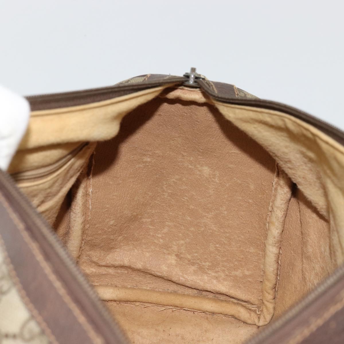 GG Supreme Web Sherry Line Hand Bag PVC Beige Gold