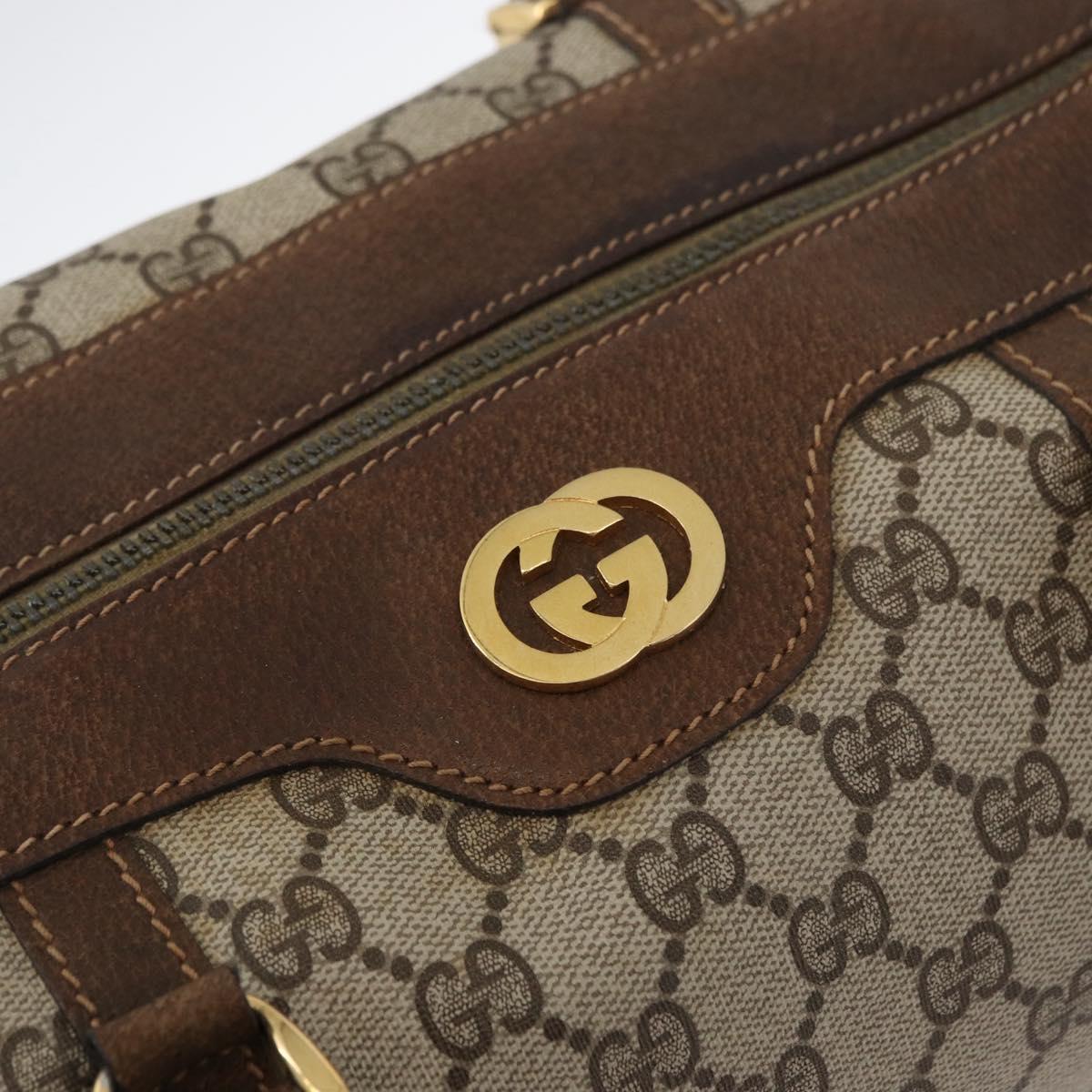 GG Supreme Boston Bag PVC Beige Gold