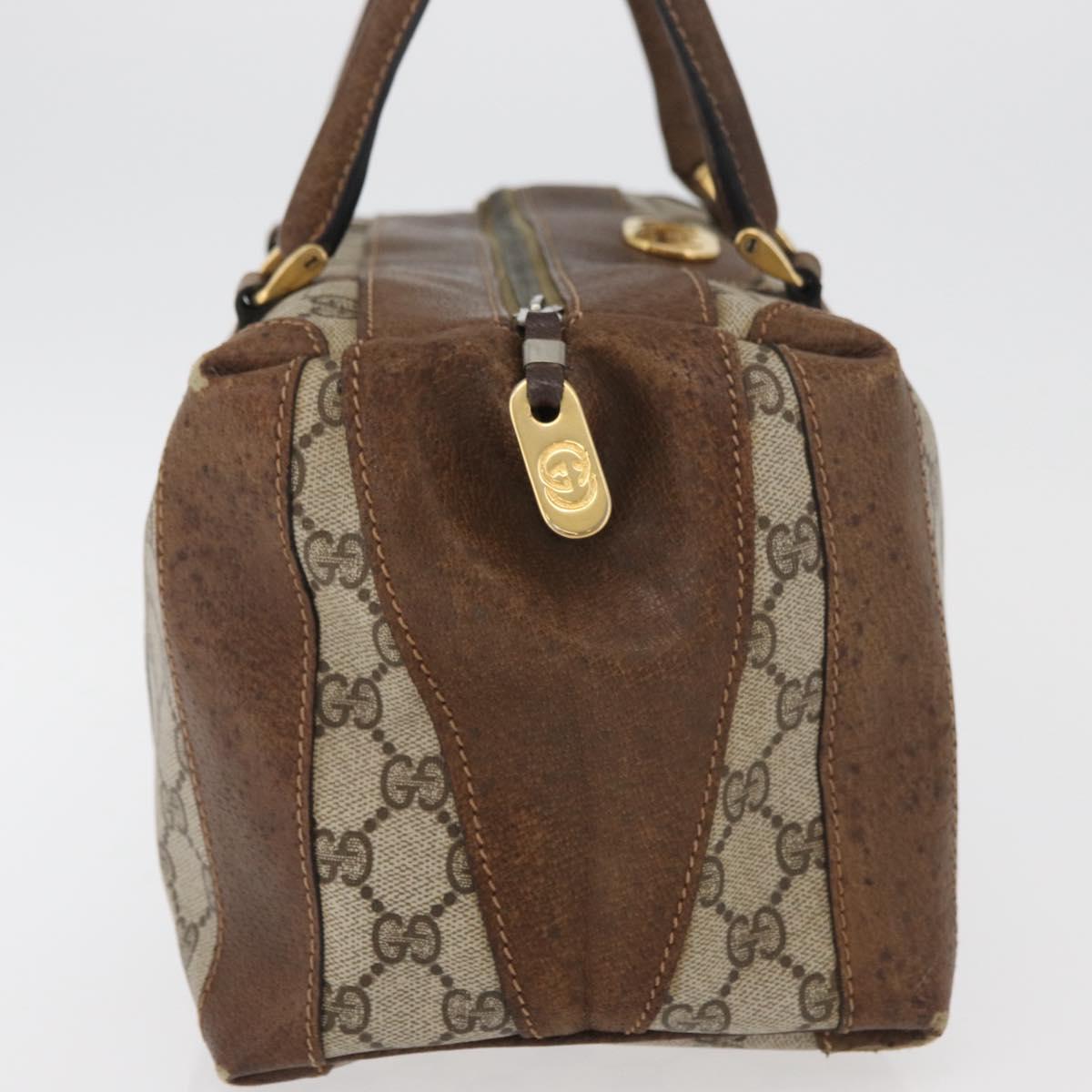 GG Supreme Boston Bag PVC Beige Gold