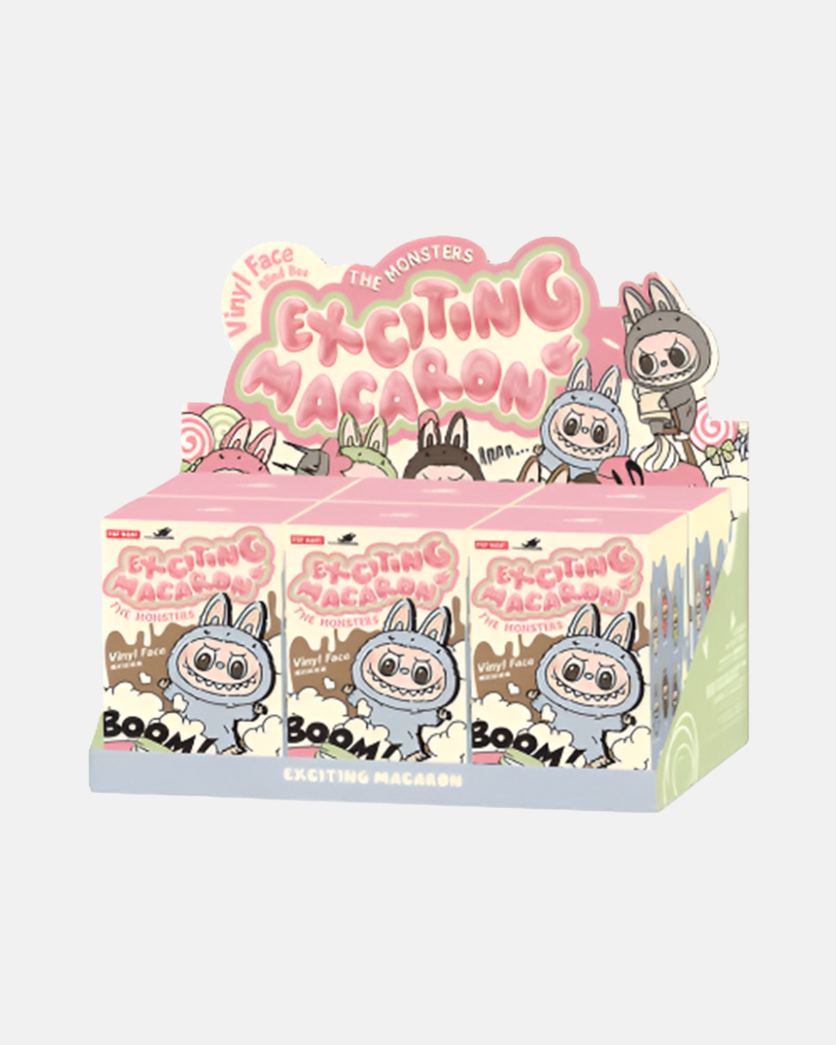 Pop Mart Labubu The Monsters Exciting Macaron Vinyl Face Sealed Case (6 Blind Boxes)