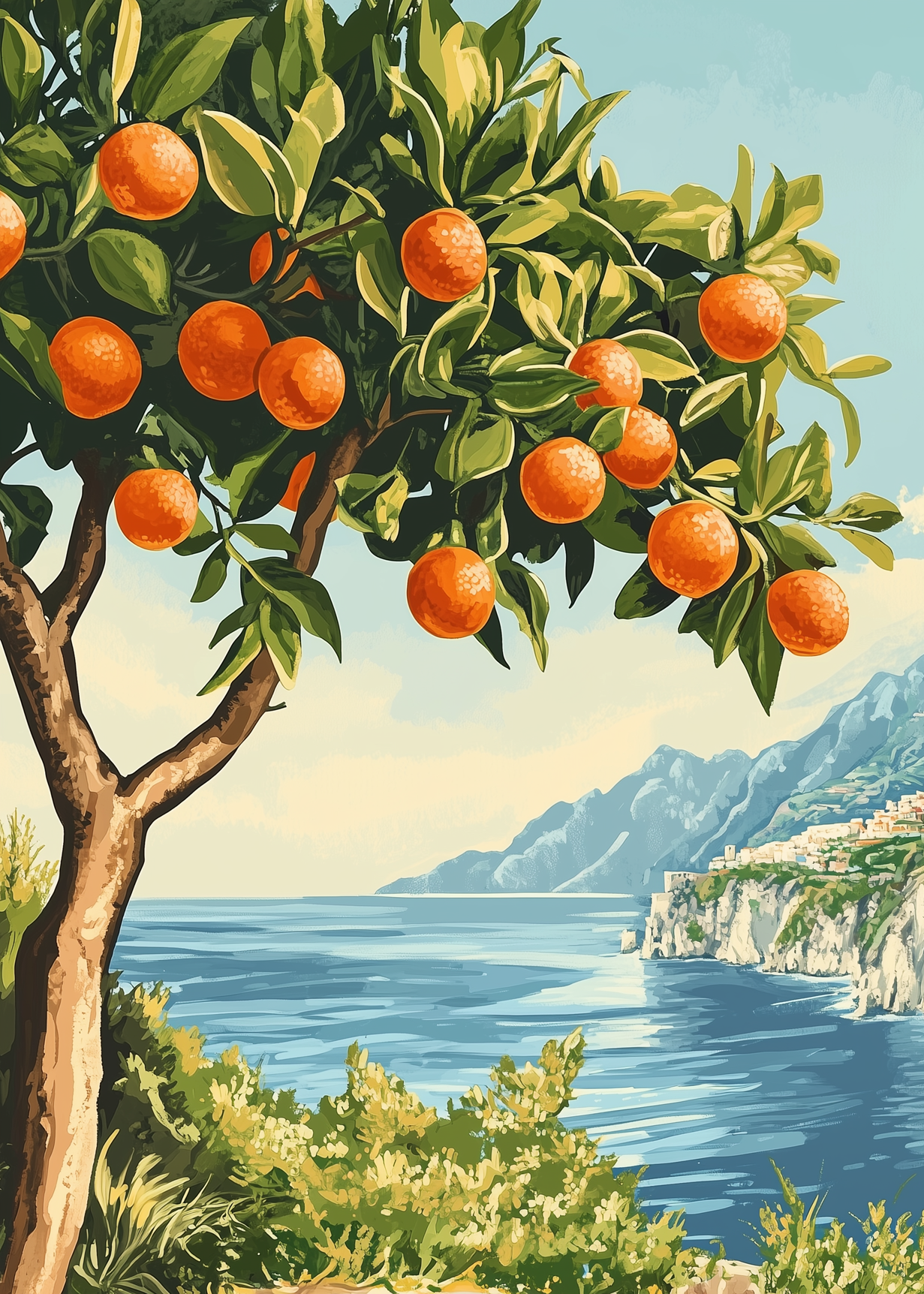 Handla Kanva "Orange Tree" Poster online | Smidigt och enkelt på nätet - Merchsweden |