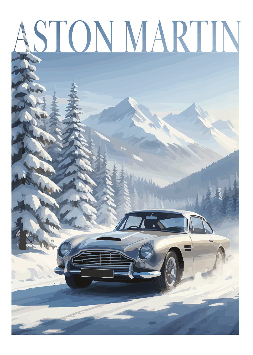 "Winter Aston Martin No.3" Poster