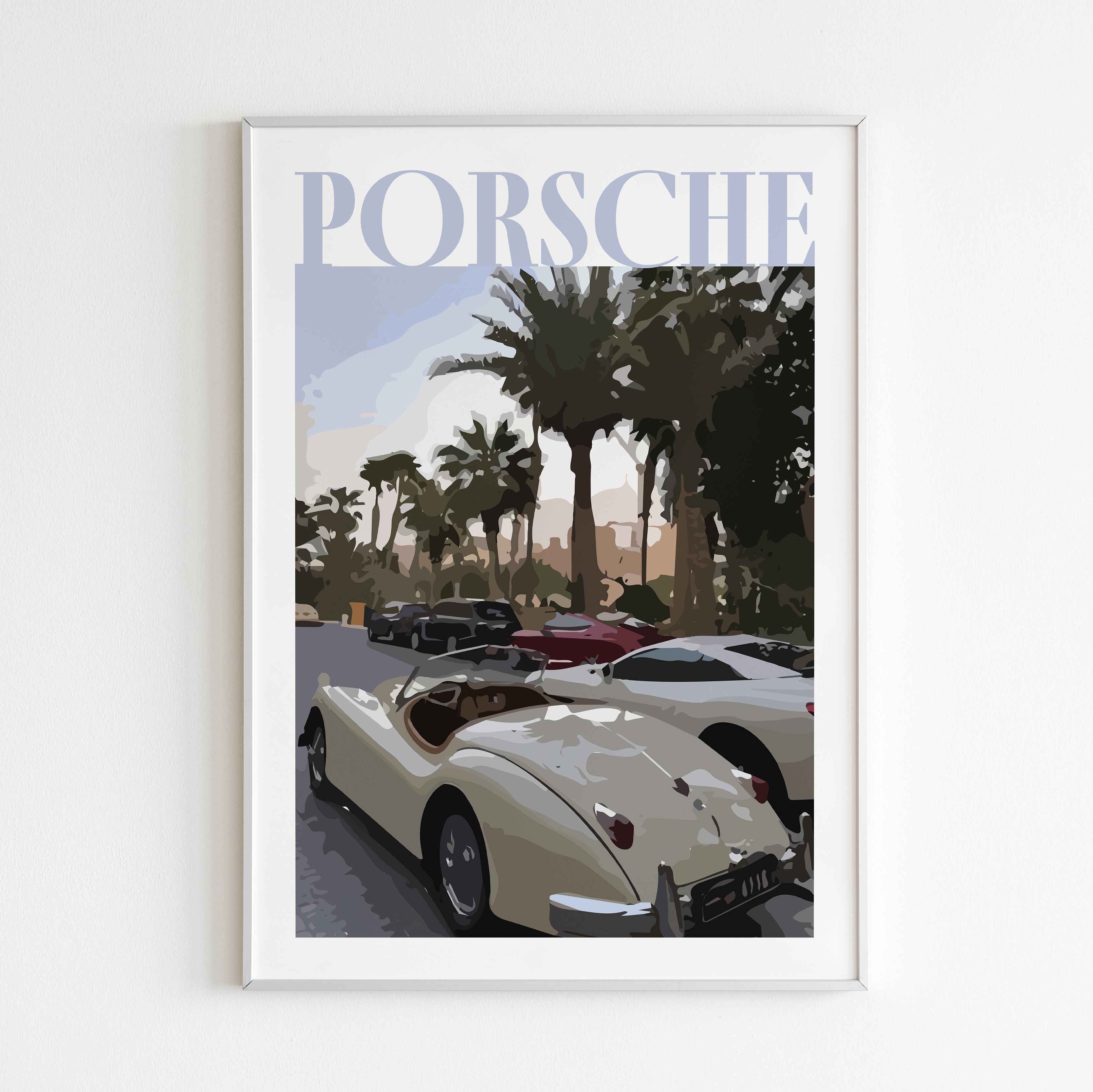 Handla Kanva "Old School Porsche No.4" Poster online | Smidigt och enkelt på nätet - Merchsweden |