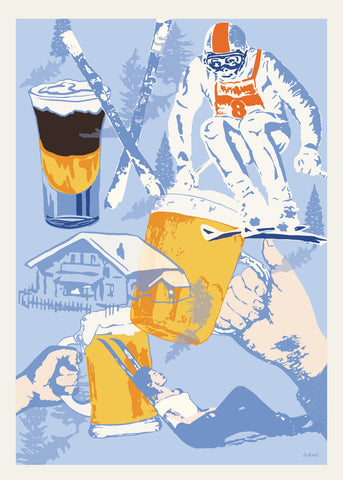 Ski Collage Poster