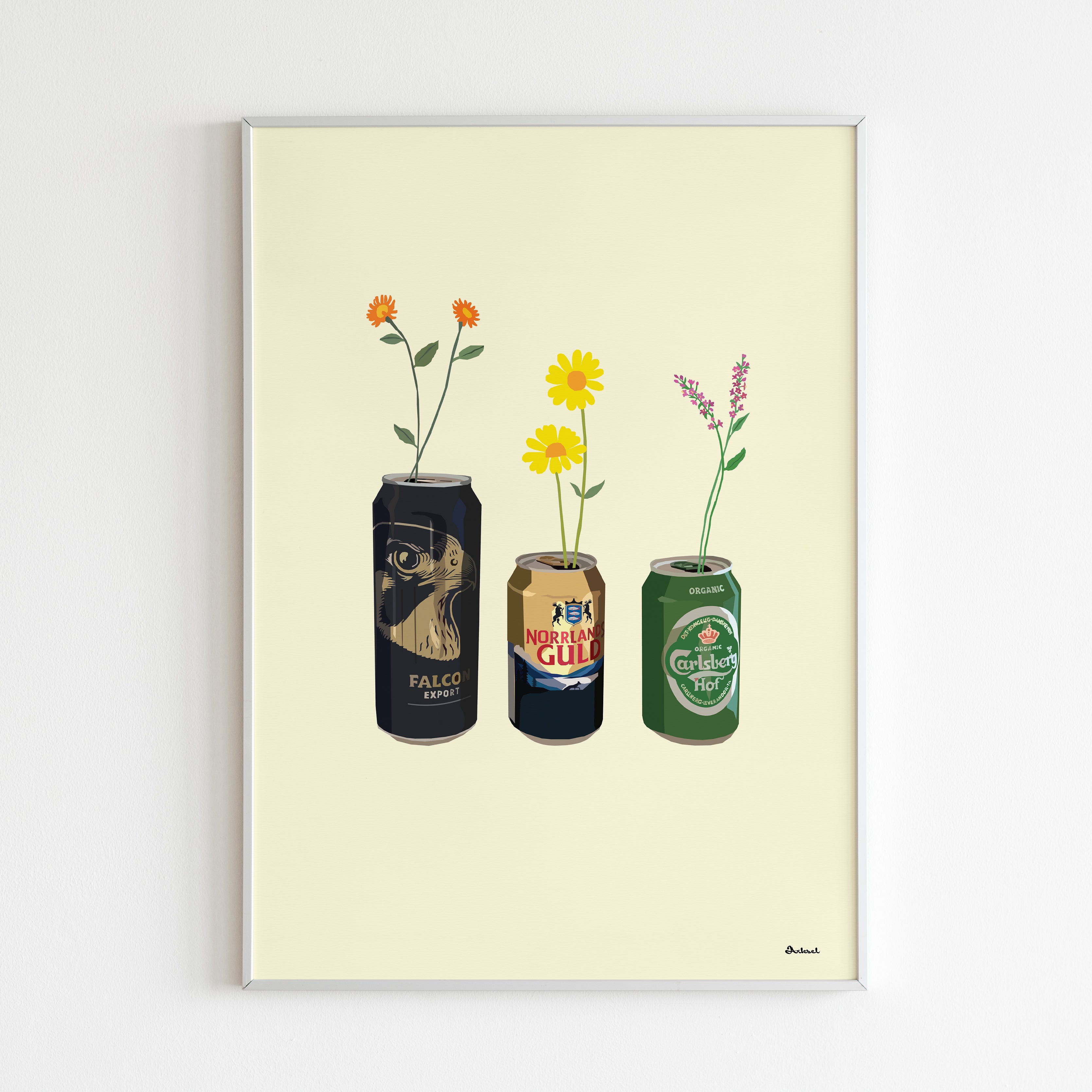 Handla Arksel Sprouting Beer Cans Poster online | Smidigt och enkelt på nätet - Merchsweden |