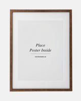 Walnut-effect wooden frame