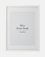 White wooden frame