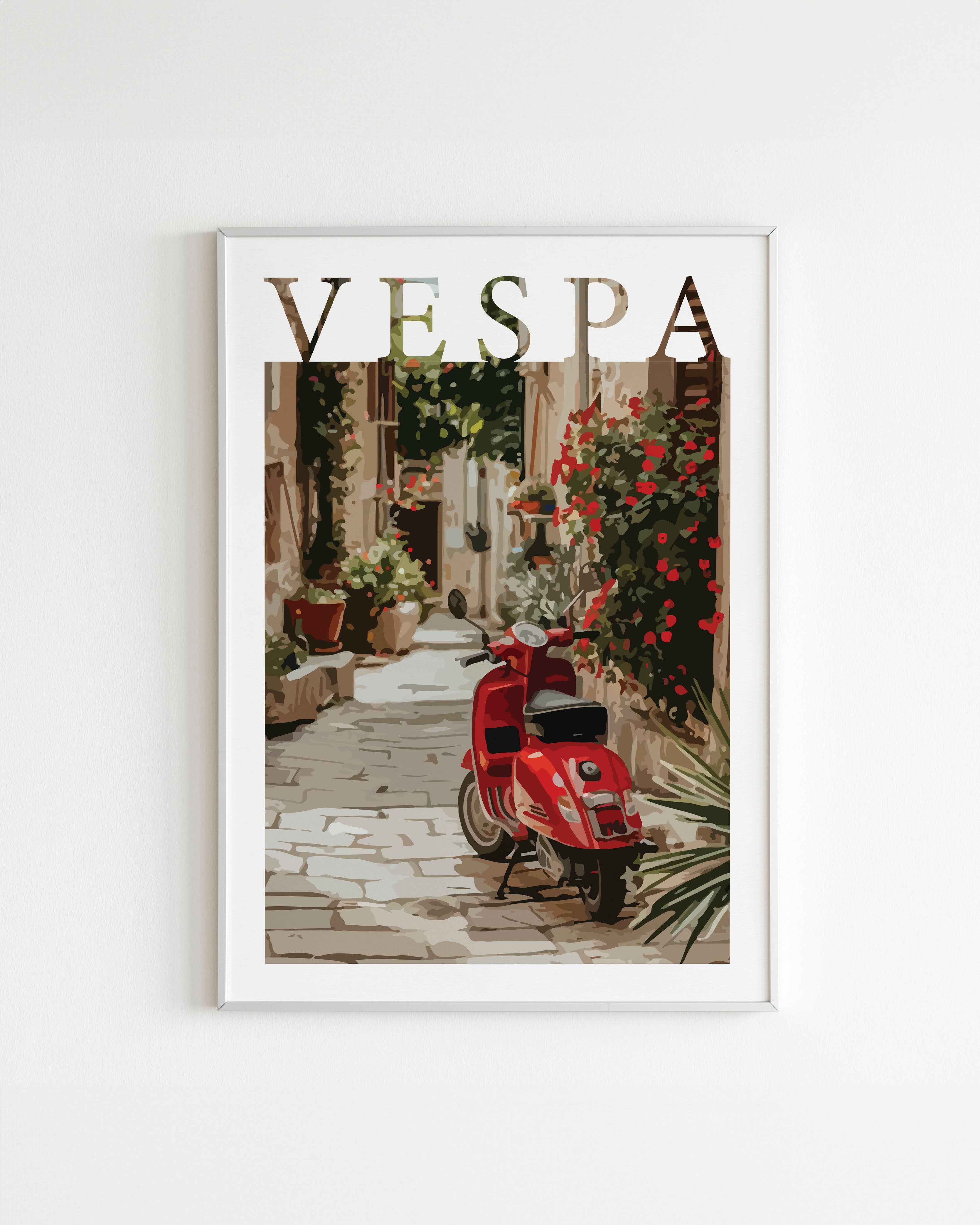 Handla Kanva "Piaggio Vespa" No.1" Poster online | Smidigt och enkelt på nätet - Merchsweden |