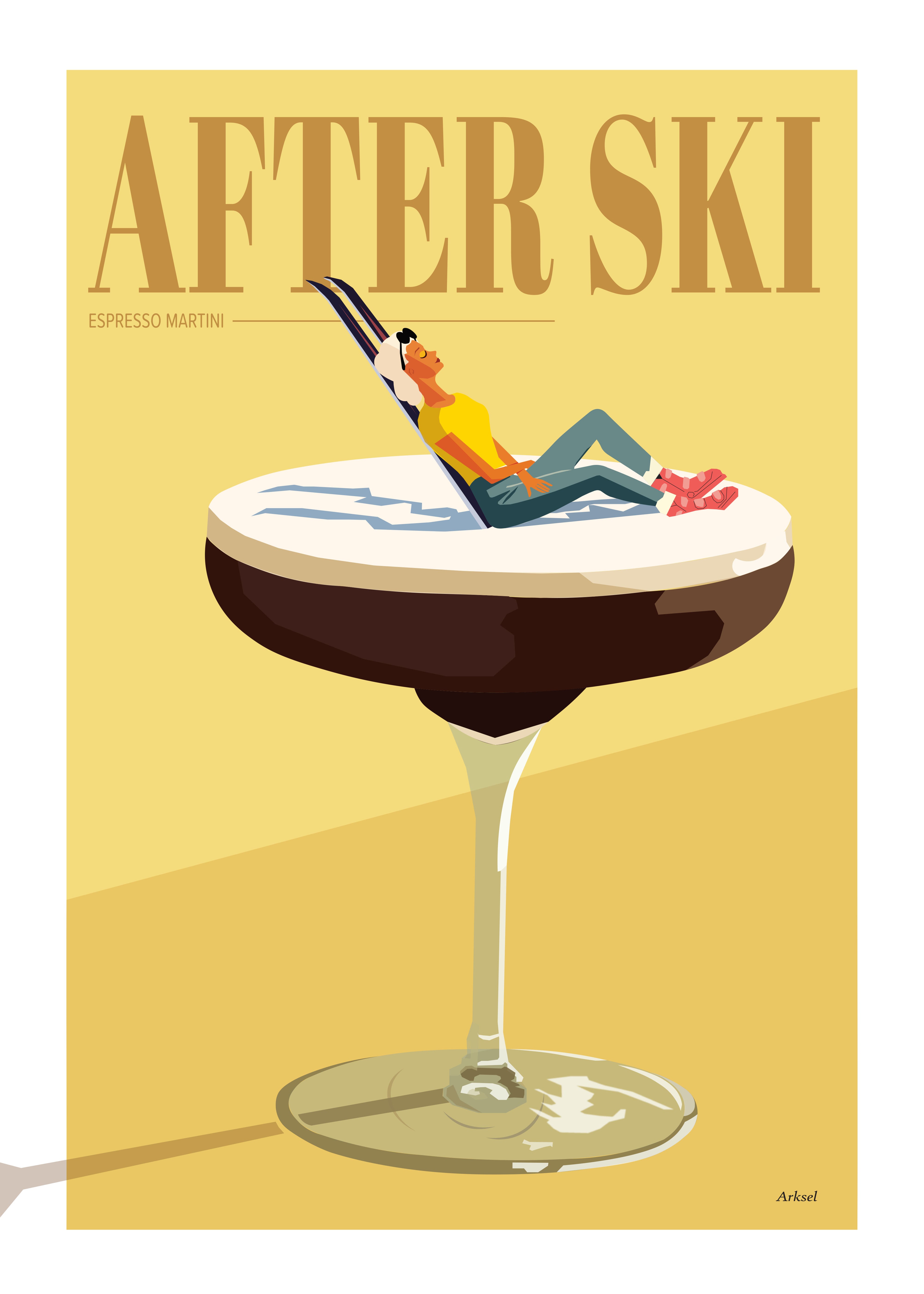 Handla Arksel Afterski Espresso Martini Poster online | Smidigt och enkelt på nätet - Merchsweden |