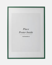 Green wooden frame