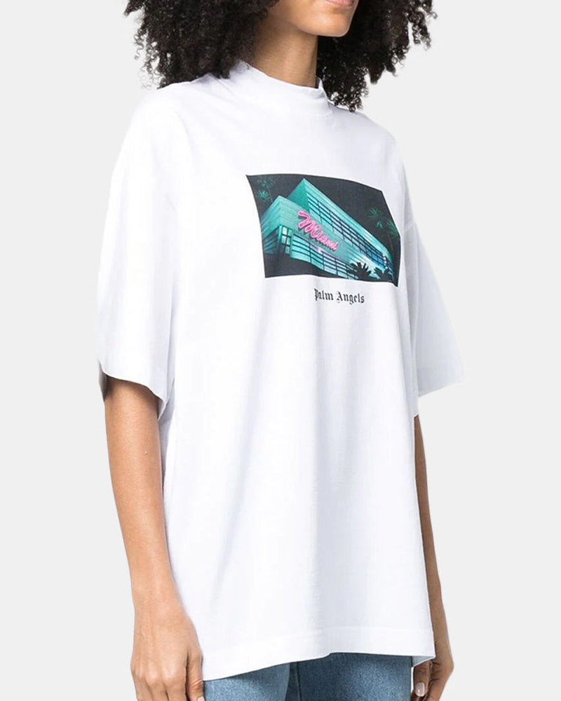 Handla Palm Angels Miami graphic-print tee online | Smidigt och enkelt på nätet - Merchsweden |