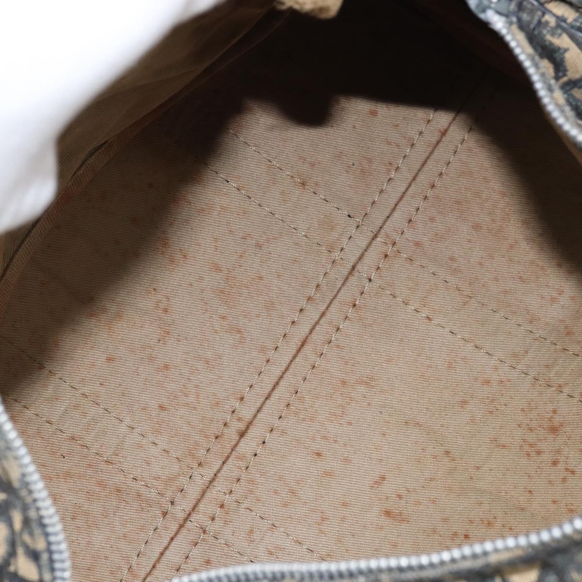 Trotter Canvas Boston Bag Navy Silver