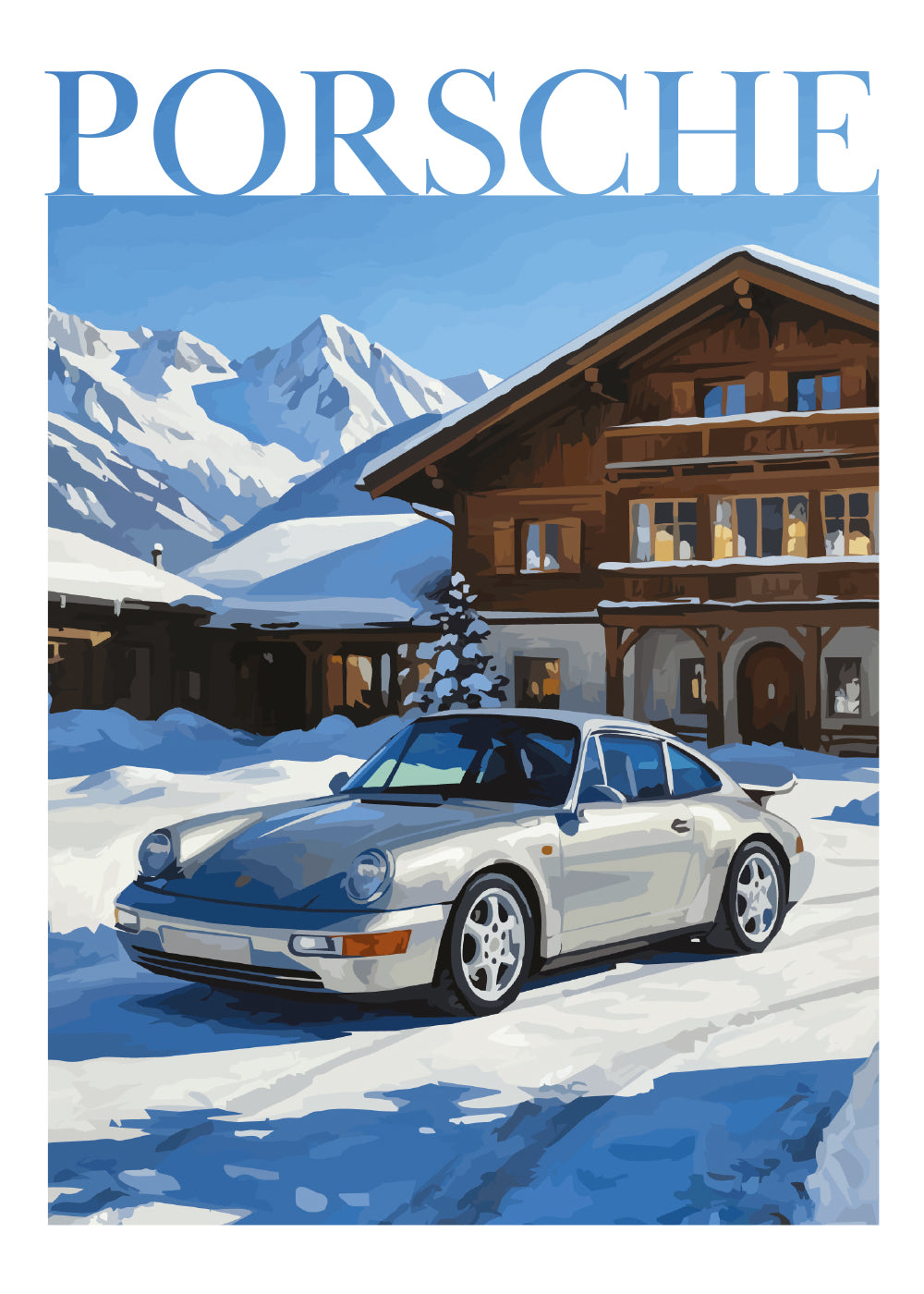 "Winter Porsche No.3" Poster