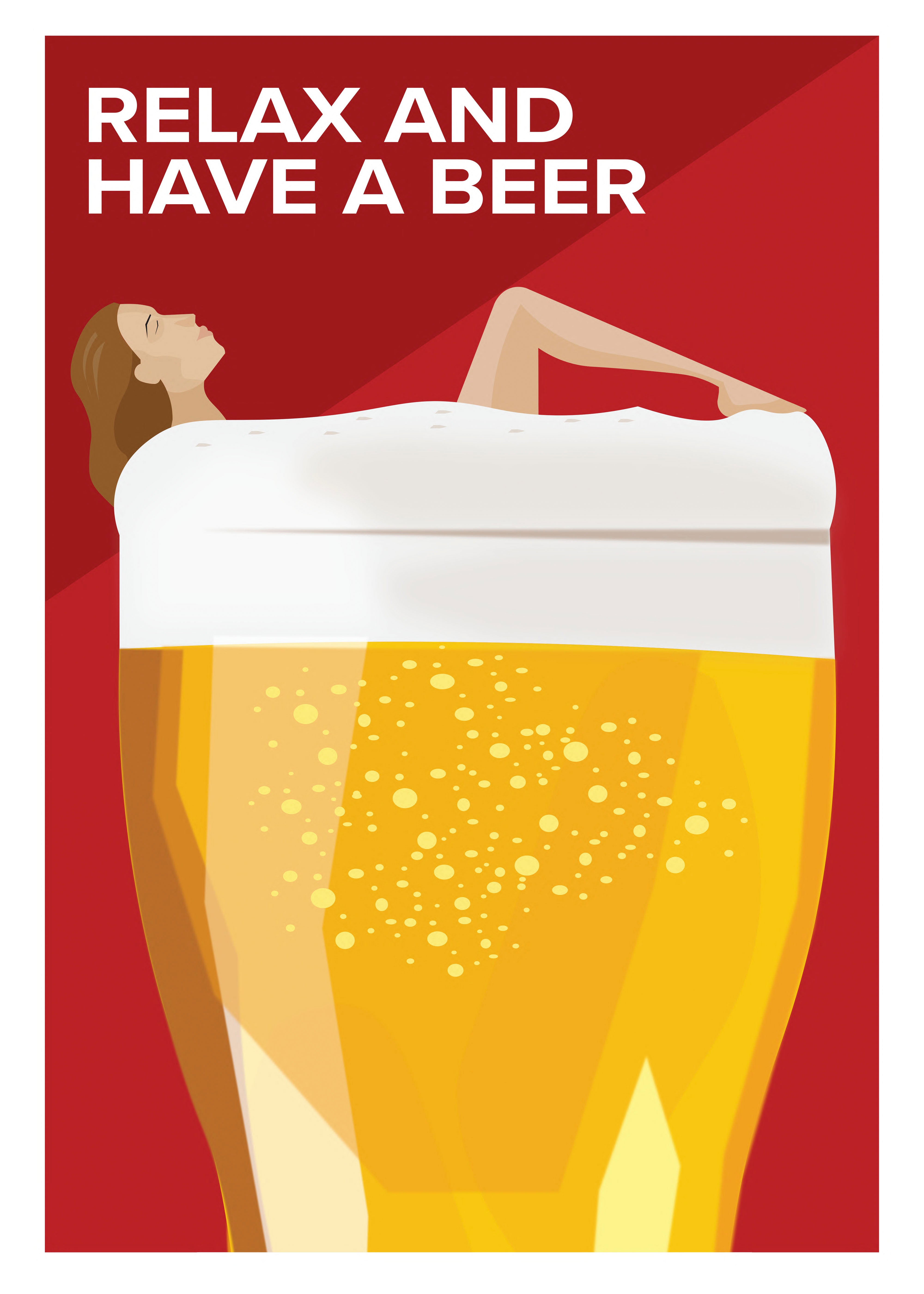 Handla Arksel Relax and have a beer Poster online | Smidigt och enkelt på nätet - Merchsweden |