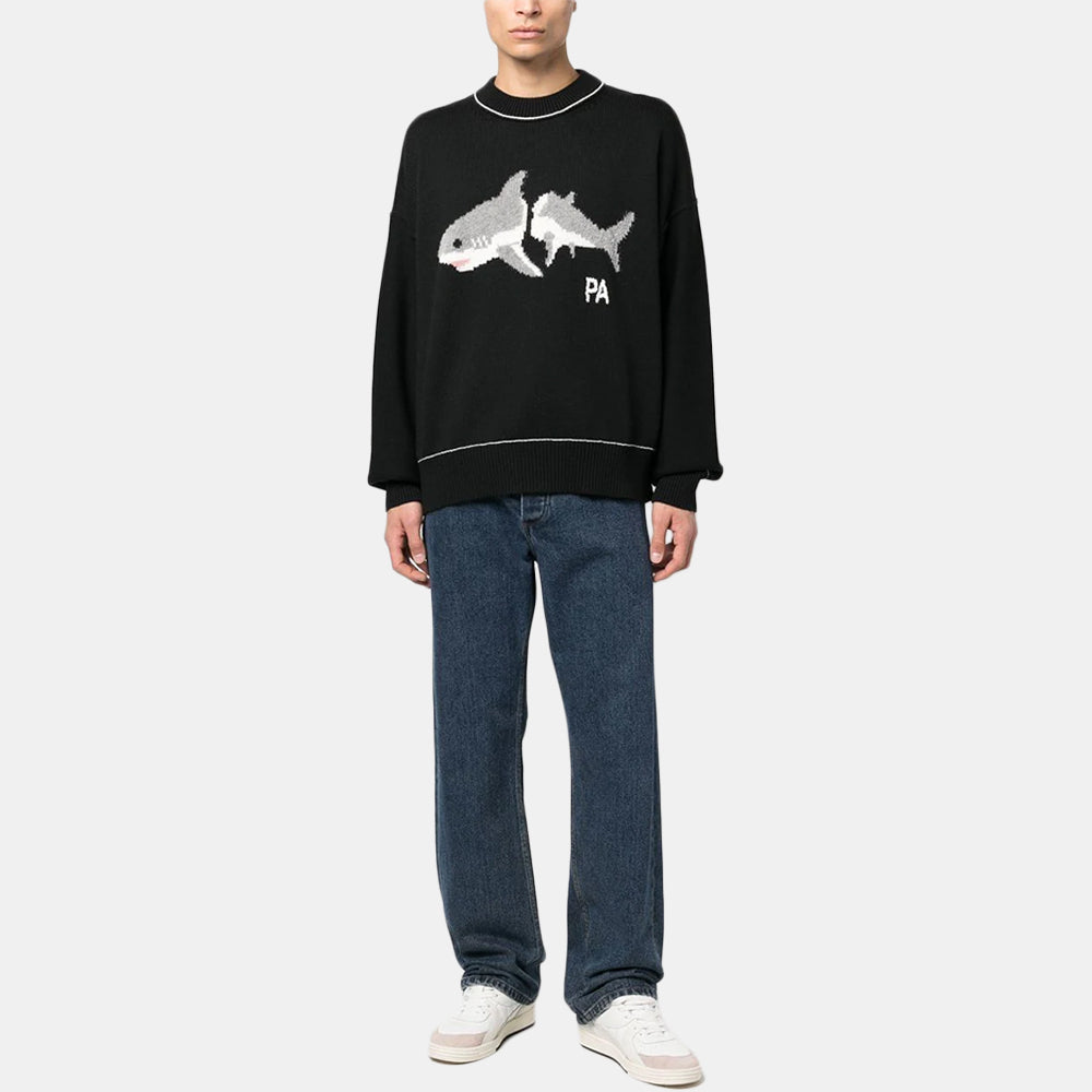 Handla Palm Angels Shark Wool Sweatshirt online | Smidigt och enkelt på nätet - Merchsweden |